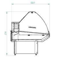 Витрина холодильная Cryspi Octava XL SN 1800 (ВПСН 0,49-1,4)